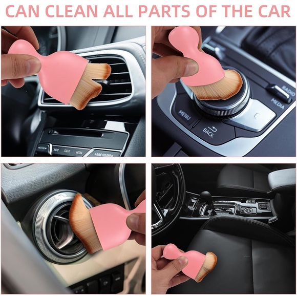 Car cleaning Pink and Orange Brush Set new in package - Picture 3 of 6